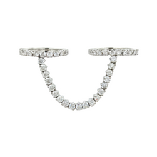 Load image into Gallery viewer, Double Tennis Round Diamond Ring