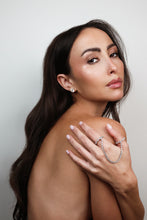 Load image into Gallery viewer, Double Pear Diamond Tennis Ring