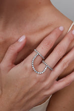 Load image into Gallery viewer, Double Tennis Round Diamond Ring
