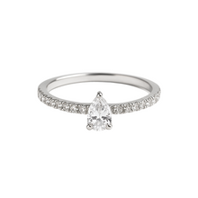 Load image into Gallery viewer, Trillion Mini Diamond Pear Ring
