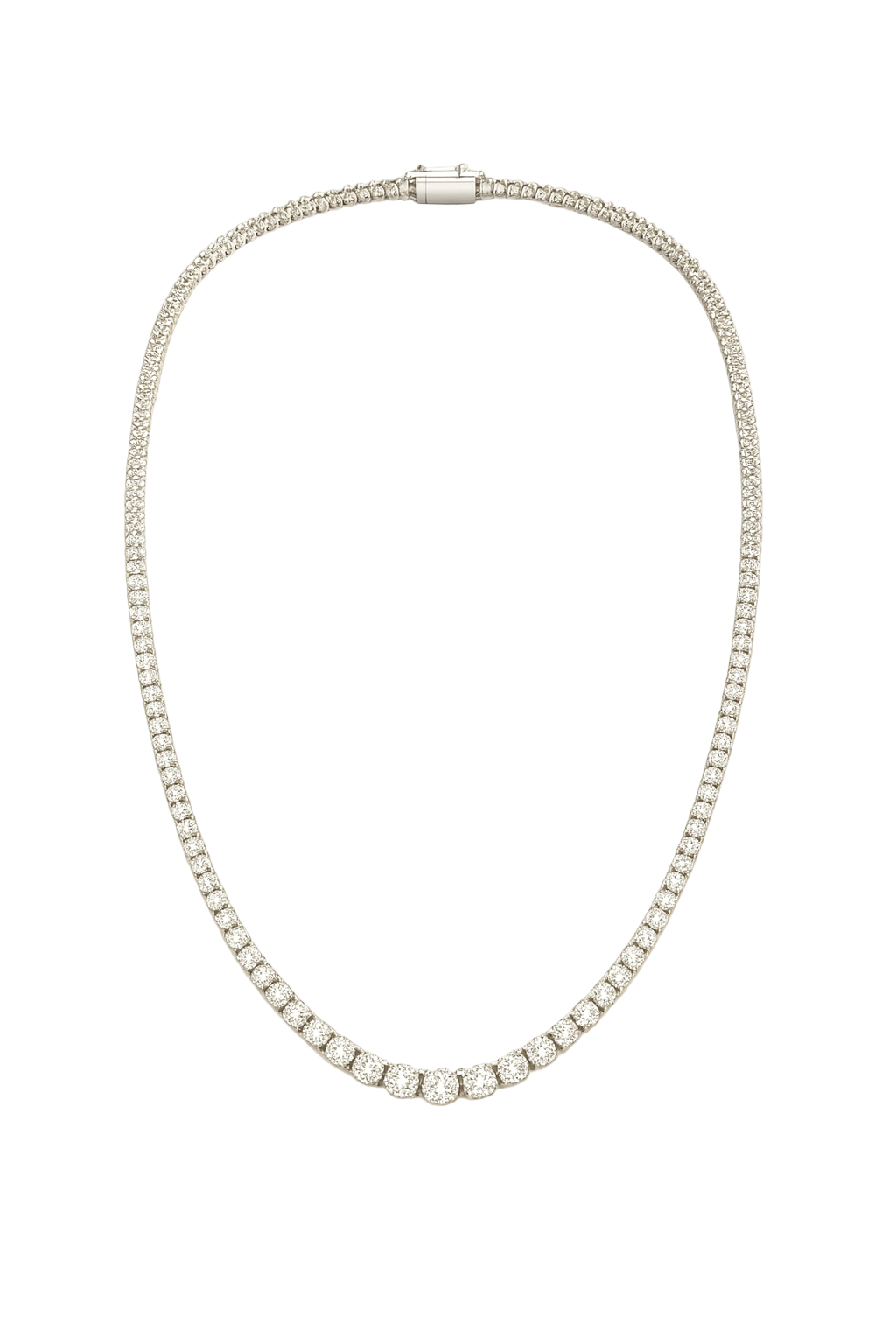 Graduating Diamond Tennis Necklace