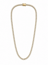 Load image into Gallery viewer, Diamond Yellow Gold Tennis Necklace
