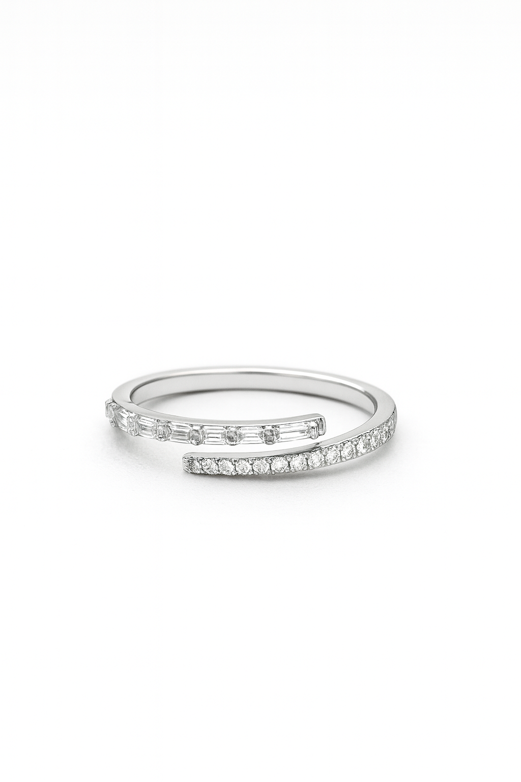 Baguette Round Wrap Ring