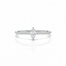 Load image into Gallery viewer, Trillion Mini Diamond Marquise Ring
