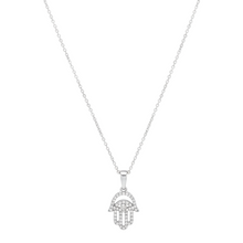 Load image into Gallery viewer, Hamsa Diamond Pendant Chain
