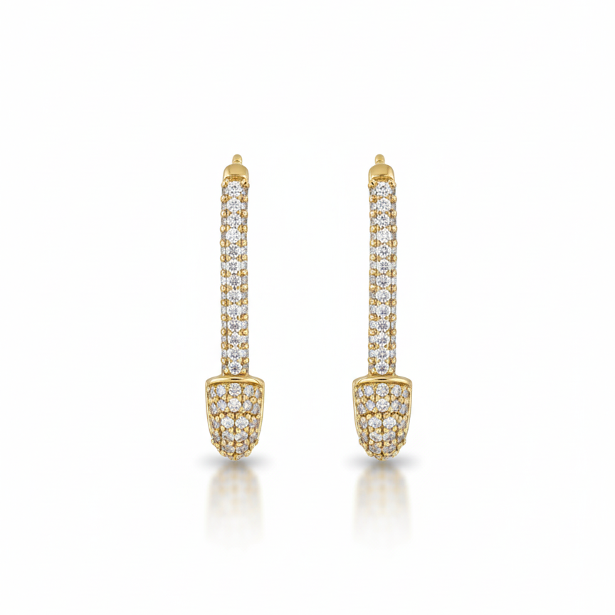 Diamond Clip Earrings