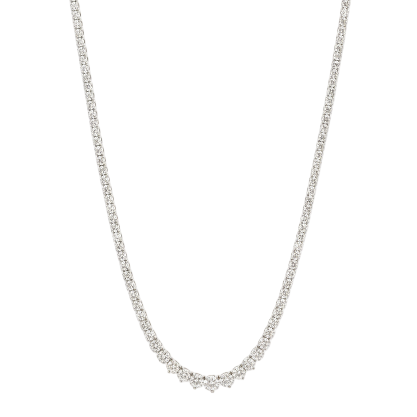 Diamond Graduating Riviera Tennis Necklace