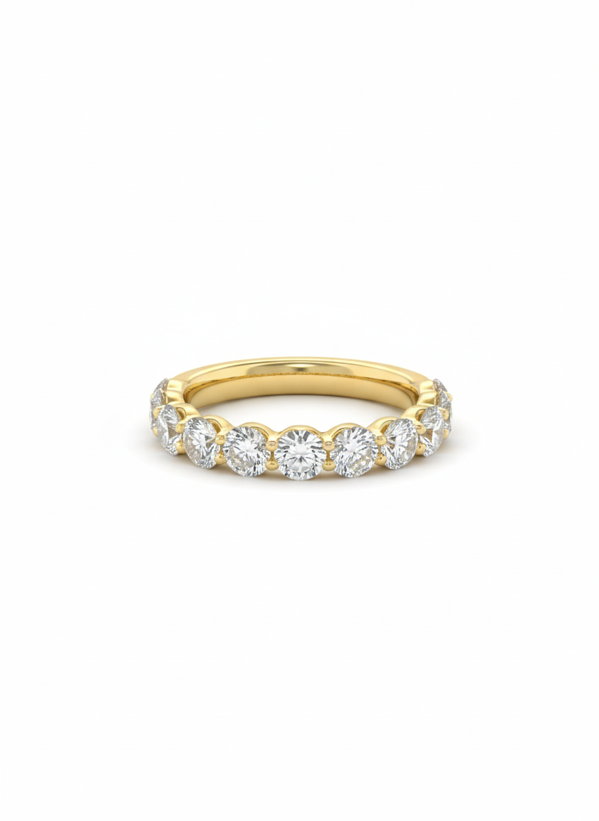 Diamond Half Eternity Band