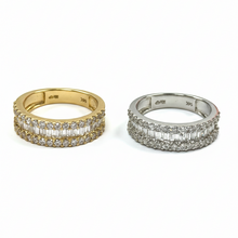 Load image into Gallery viewer, Half Baguette Diamond Band
