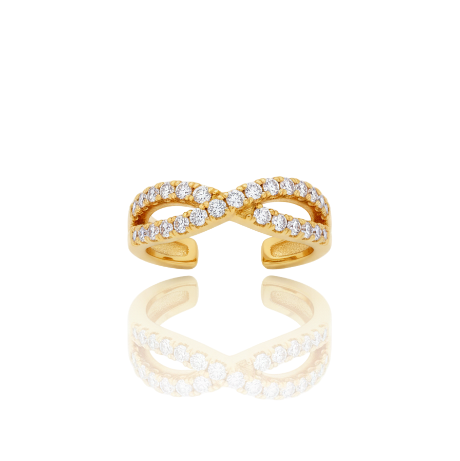 Diamond Criss Cross Ear Cuff