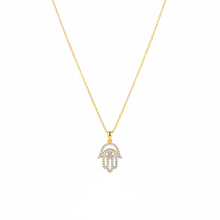 Load image into Gallery viewer, Hamsa Diamond Pendant Chain
