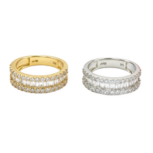 Load image into Gallery viewer, Half Baguette Diamond Band
