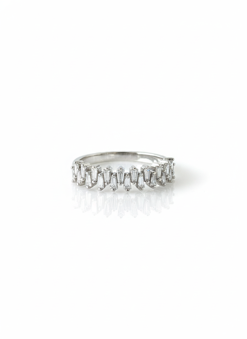 ZigZag Baguette Diamond Ring