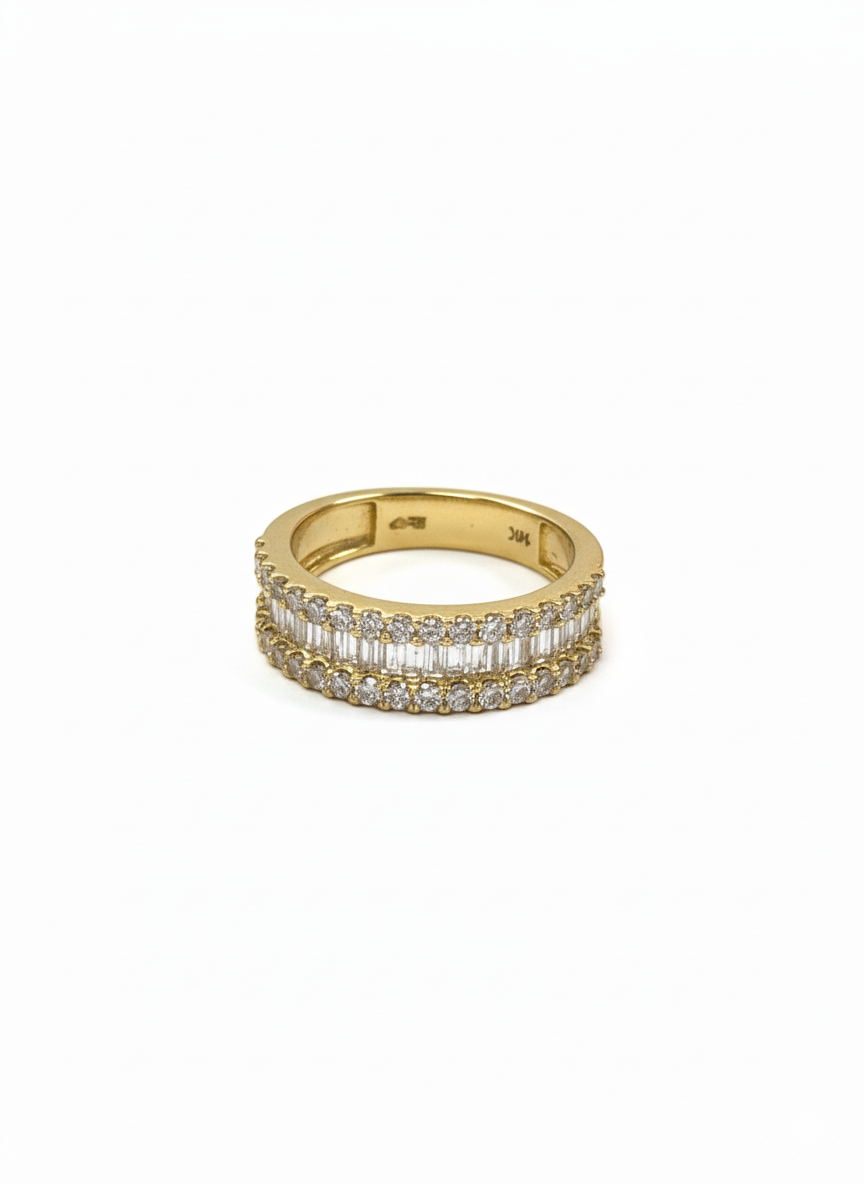 Half Baguette Diamond Band