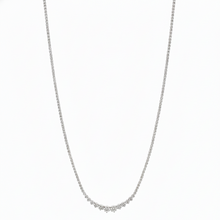 Load image into Gallery viewer, Graduated Riviera Diamond Tennis Necklace
