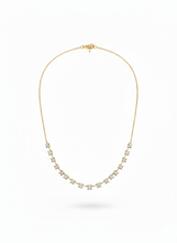 Load image into Gallery viewer, Half Graduating Diamond Tennis Necklace
