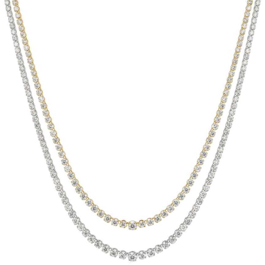 Diamond Graduating Tennis Necklace