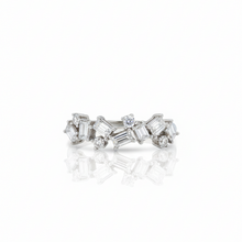 Load image into Gallery viewer, Round Emerald Cut Cluster Ring
