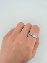 Load image into Gallery viewer, Baguette Diamond Zig Zag Ring White Gold
