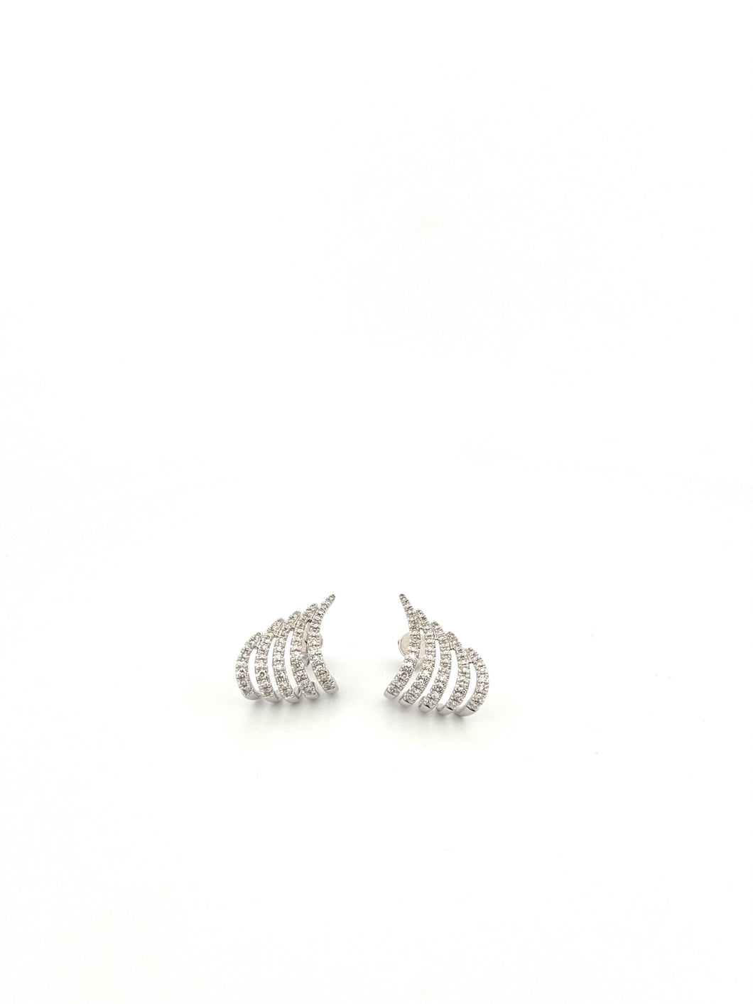 Wing Pave Earrings