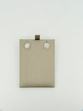 Load image into Gallery viewer, Baguette Diamond Round Earrings
