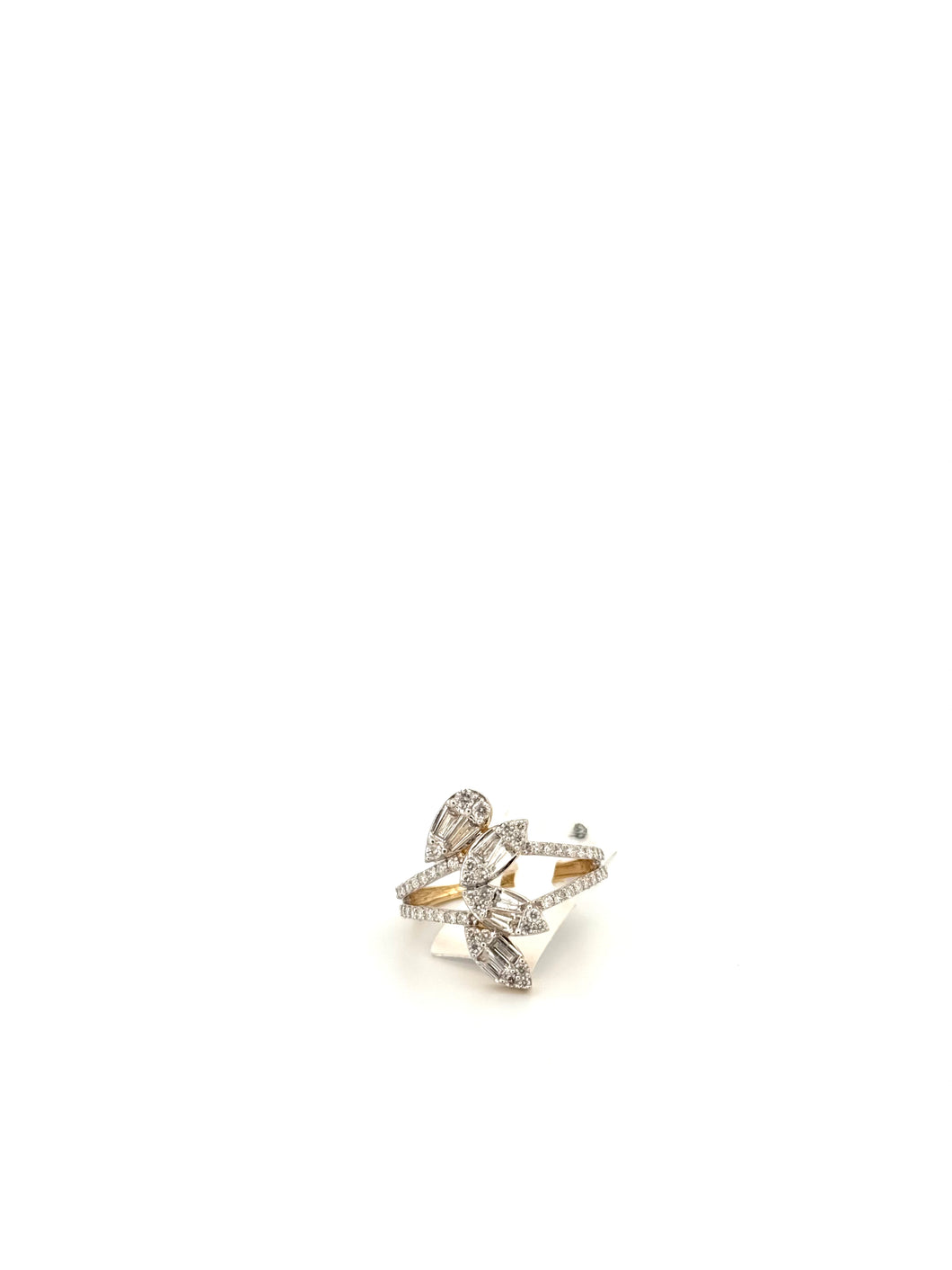 Leaf Diamond Baguette Ring