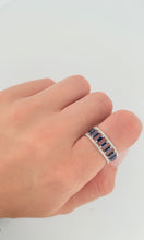 Load image into Gallery viewer, Sapphire Baguette Diamond Ring
