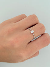 Load image into Gallery viewer, Trillion Mini Diamond Emerald Ring
