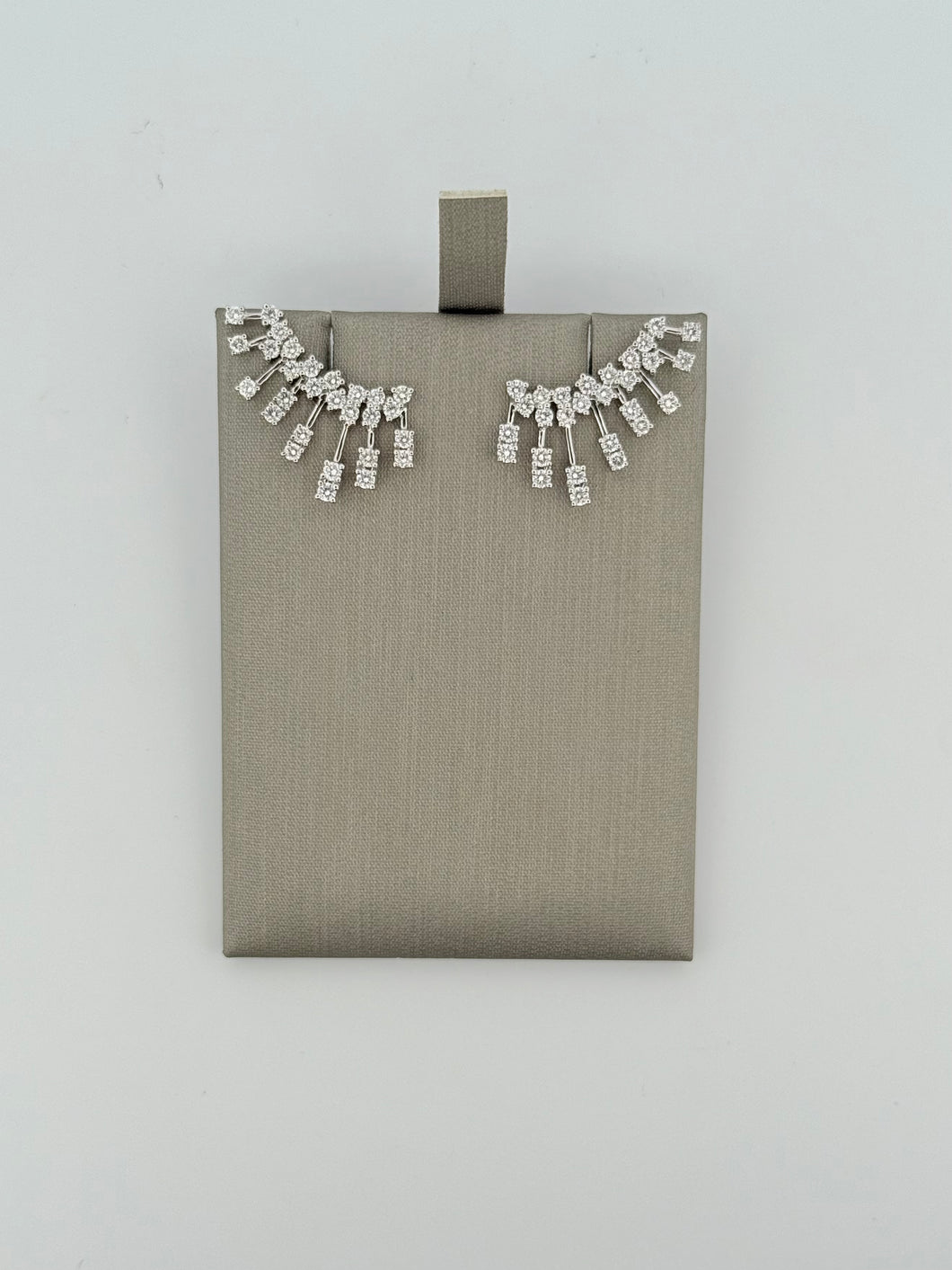 Diamond Starburst Crawler Earrings