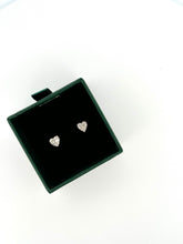 Load image into Gallery viewer, Heart Baguette Earrings
