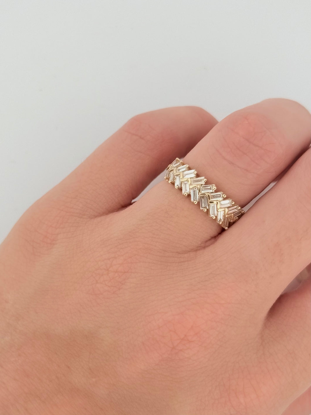 Diamond Baguette Arrow Ring