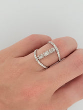 Load image into Gallery viewer, Double Diamond Illusion Emerald Cut Ring
