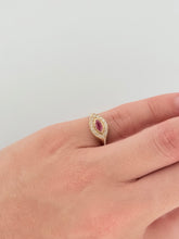Load image into Gallery viewer, Ruby Marquise Diamond Pinky Ring
