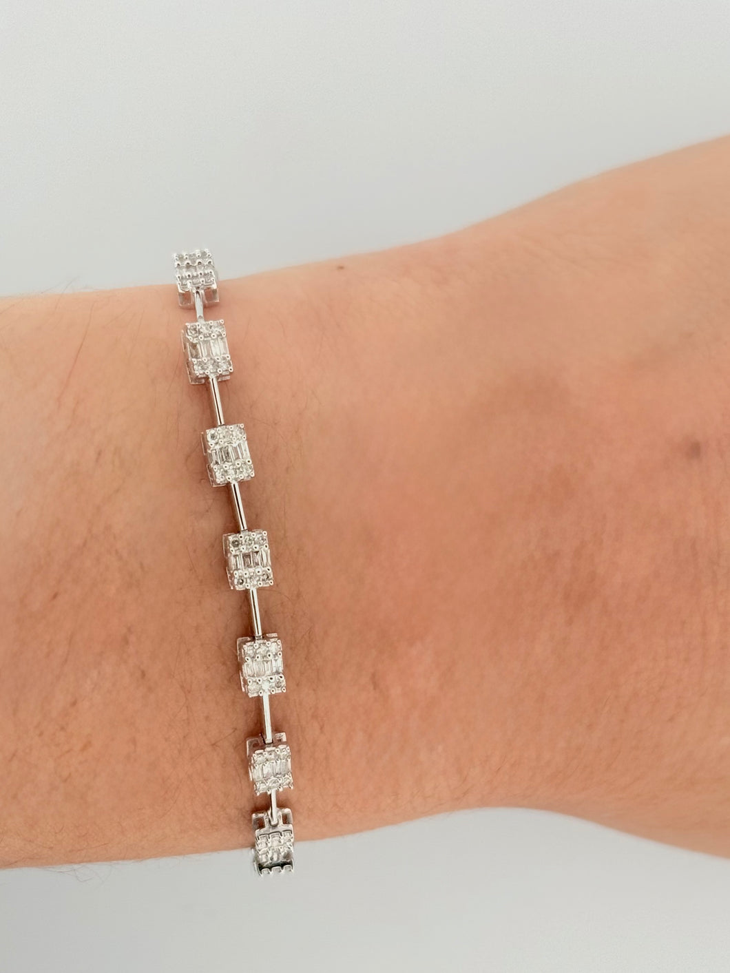 Emerald Cut Illusion Bracelet