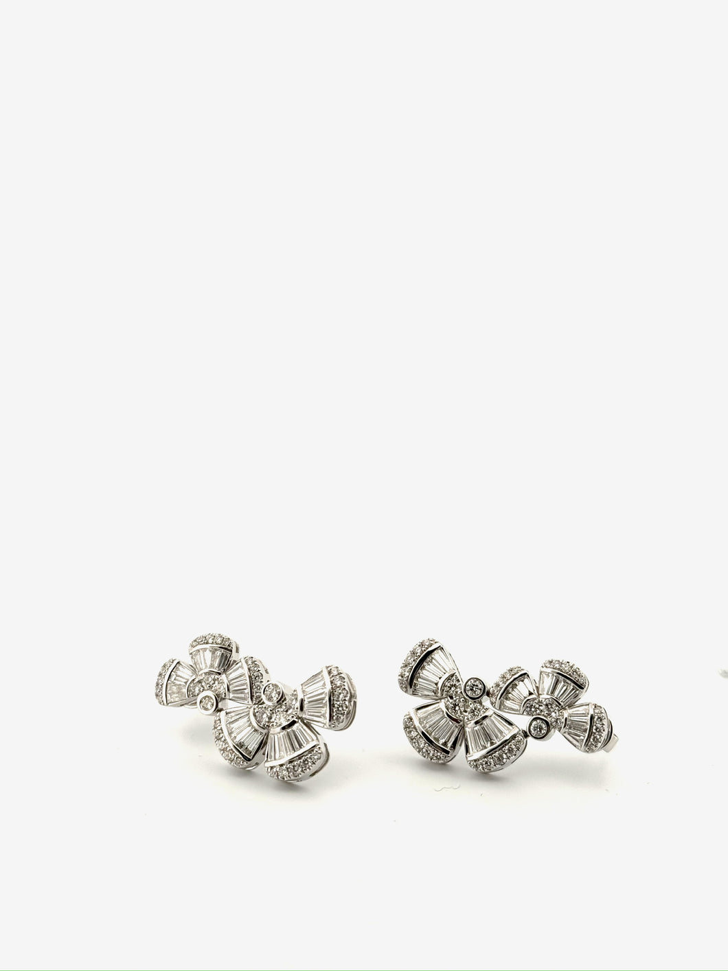 Diamond Petal Clawler Earrings