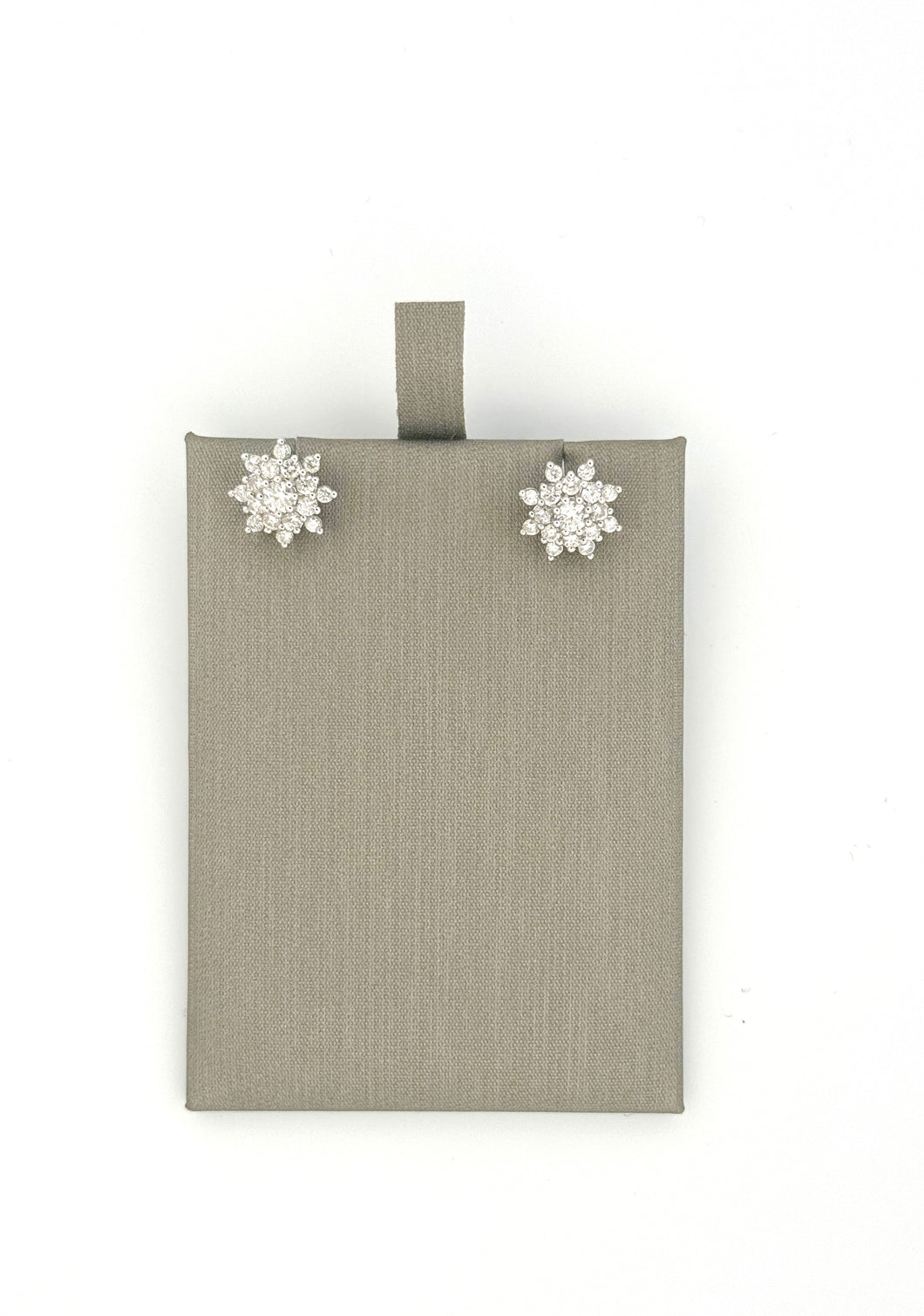 Starburst Cluster Diamond Earrings