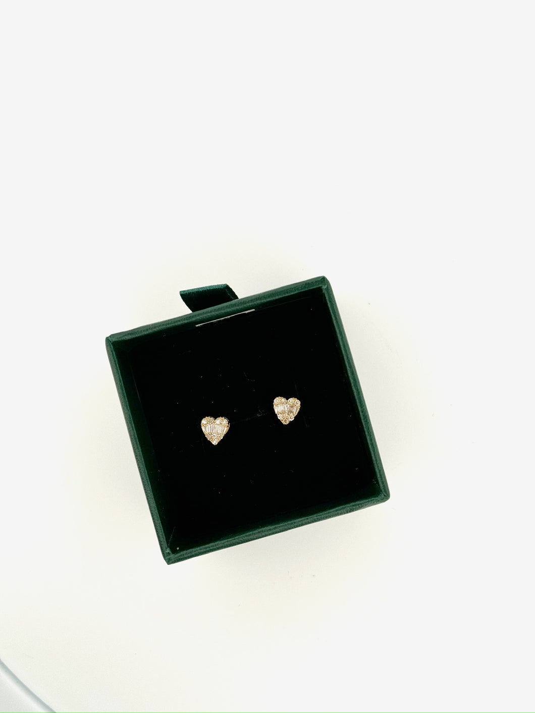 Heart Baguette Earrings