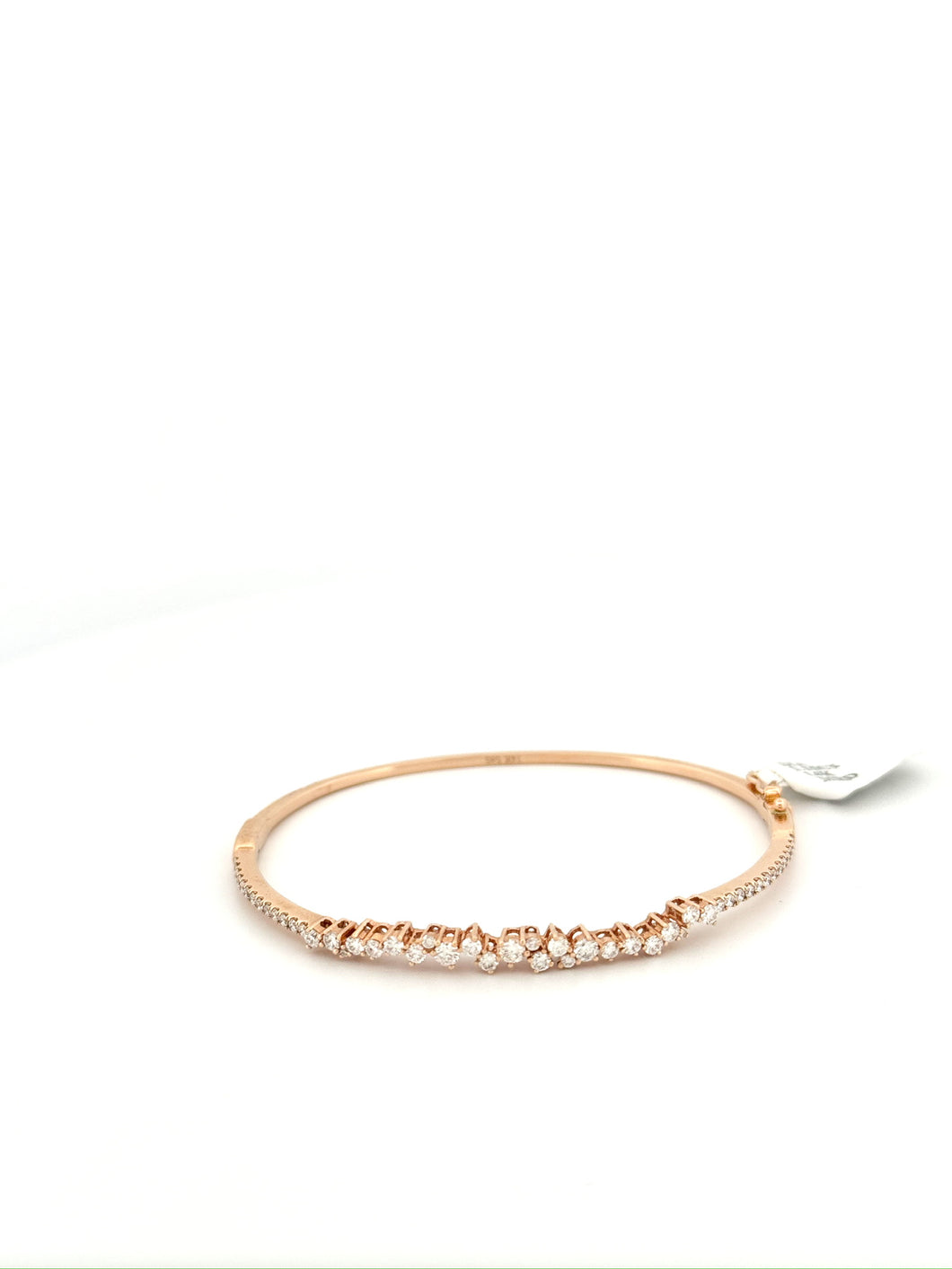 Diamond Cluster Pave Bangle