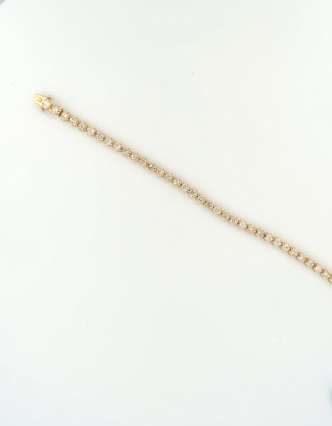 Diamond Tennis Bracelet Yellow Gold