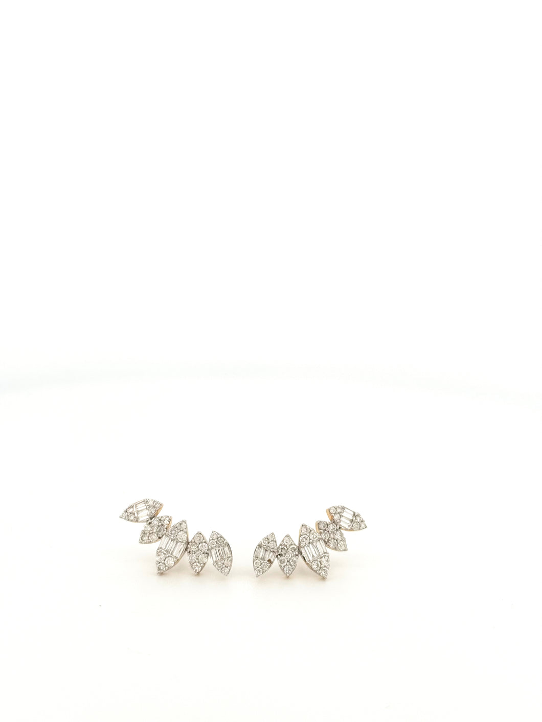 Marquise Large Clawler Diamond Illusion Earrings