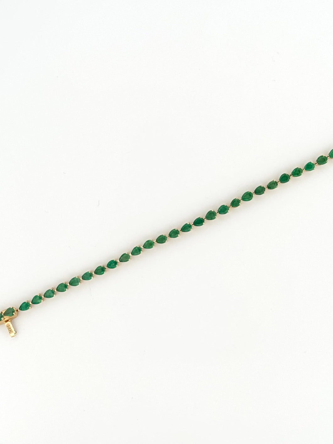 Emerald Pears Tennis Bracelet